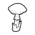 Coloring book. Inedible mushrooms, death cap
