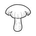Coloring book. Inedible mushrooms, entoloma sinuatum