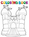 Coloring book inflatable castle