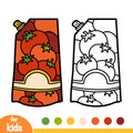 Coloring book, Ketchup pack