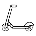 Coloring book for kids, Kick scooter Royalty Free Stock Photo