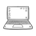 Coloring book for kids, Laptop computer