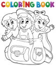 Coloring book kids theme 6 Royalty Free Stock Photo