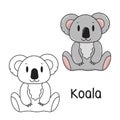 Coloring book koala