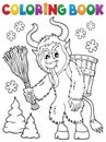 Coloring book Krampus theme 1