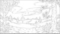 Coloring Book Landscape