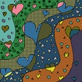 Coloring book love ornate. Zen tangle and doodle heart. Zentangle and zendoodle love.