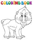 Coloring book mandrill theme 1
