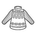 Coloring book, Pullover Royalty Free Stock Photo