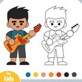 Coloring book, Punk rock guitarist