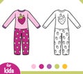 Coloring book, Pyjamas for girls