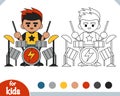 Coloring book, Rock drummer