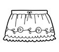 Coloring book, Ruffled skirt