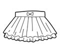 Coloring book, Ruffled skirt