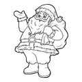 Coloring book, Santa Claus