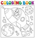 Coloring book space theme 2