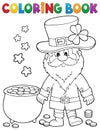 Coloring book St Patricks Day theme 2 Royalty Free Stock Photo