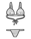 Coloring book, String bikini