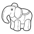 Coloring book, Stuffed toy Elephant