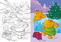 Coloring Book Of Trolls Got Christmas Gift