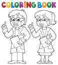 Coloring book two advising doctors