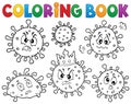Coloring book viruses set 1