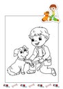 Coloring book of the works 27 - veterinarian