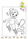 Coloring book of the works 4 - gymnast