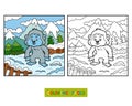 Coloring book, Yeti