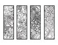 Coloring bookmarks set Royalty Free Stock Photo