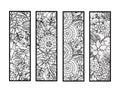 Coloring bookmarks set Royalty Free Stock Photo