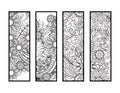 Coloring bookmarks set Royalty Free Stock Photo