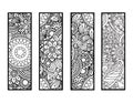 Coloring bookmarks set Royalty Free Stock Photo