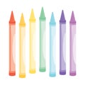Set of coloring crayons