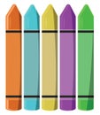 Coloring crayons, icon