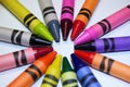 Coloring crayons Royalty Free Stock Photo