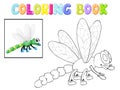 Coloring dragonfly