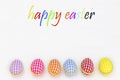 Coloring eggs, painted, blue background, green, yellow, red, orange, colored,