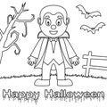 Coloring Halloween Monsters - Dracula