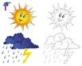 Coloring image weather 3