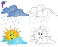 Coloring image weather 4