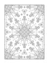 Coloring page for adults, or black and white ornamental background