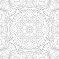 Coloring page for children and adults. Seamless pattern with small details.