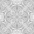 Coloring page cross royal seamless pattern