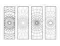 Mandala Dots Bookmarks Coloring Page