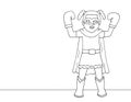 coloring page of girls wearing superhero costumes and boxing gloves