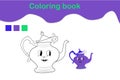 coloring page kettle boils preschool additional education