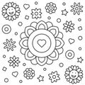 Coloring page. Vector illustration.