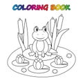 Coloring page. Worksheet. Game for kids - coloring book