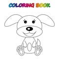 Coloring page. Worksheet. Game for kids - coloring book